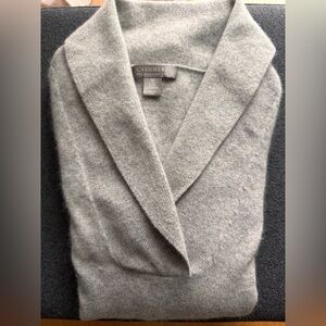 Charter Club Soft Gray Cashmere Knit